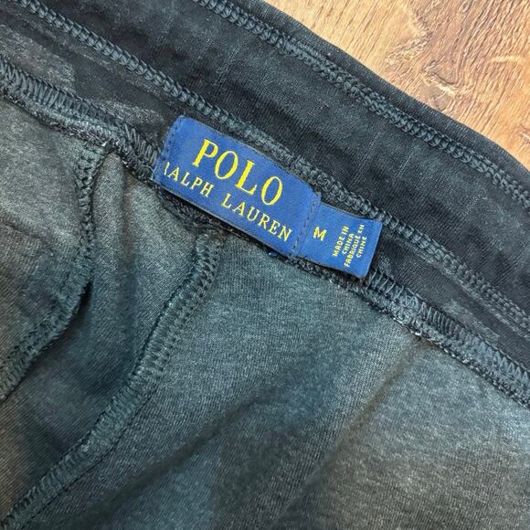 Polo Ralph Lauren Aztec Print Joggers Black Size Medium - Picture 3 of 6